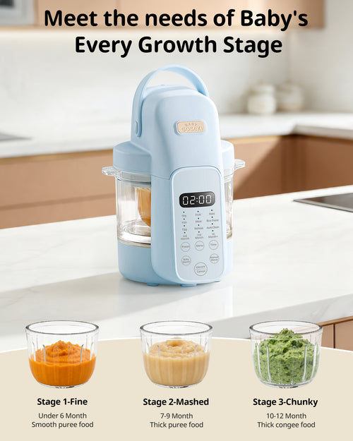 Automatic Baby Food Maker Glass Puree Processor Steamer & Blender | FM01