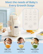 Pre-Launch! SosekiBaby FM01 Baby Food Maker All-Stage Puree Processor Steamer & Blender | BPA-Free | Ship Date: End of Feb.