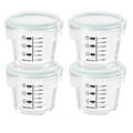 Glass Baby Food Containers, 4 Pack 8oz Freezer Safe Baby Puree Storage |SosekiBaby