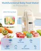 Pre-Launch! SosekiBaby FM01 Baby Food Maker All-Stage Puree Processor Steamer & Blender | BPA-Free | Ship Date: End of Feb.