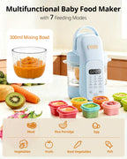 Automatic Baby Food Maker Glass Puree Processor Steamer & Blender | FM01