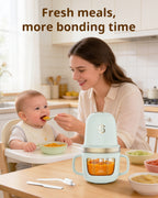Glass Baby Food Maker, 2 Speed Modes Baby Food Mill, Processor Set | SosekiBaby FM02 Iovry